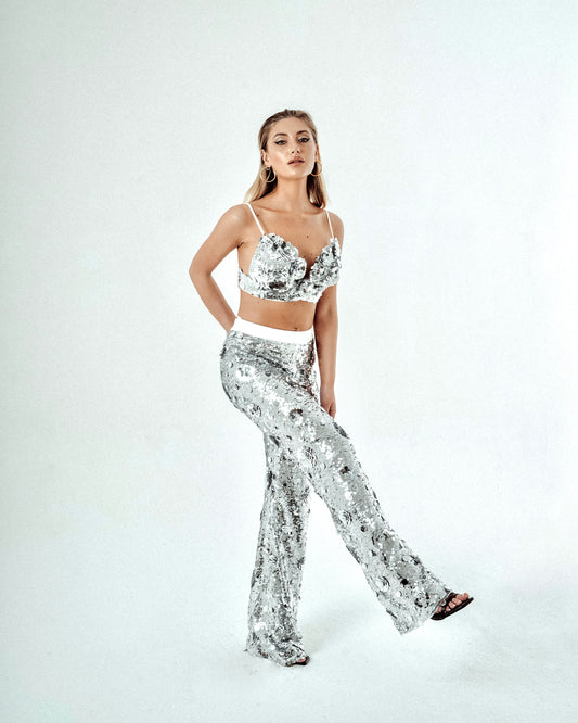 Pantaloni in paillettes