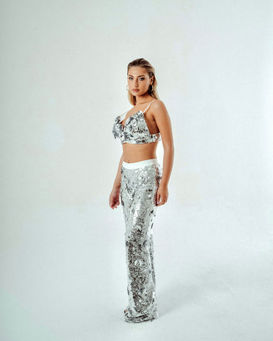 Pantaloni in paillettes