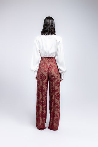 Jumpsuit Satin & Pizzo