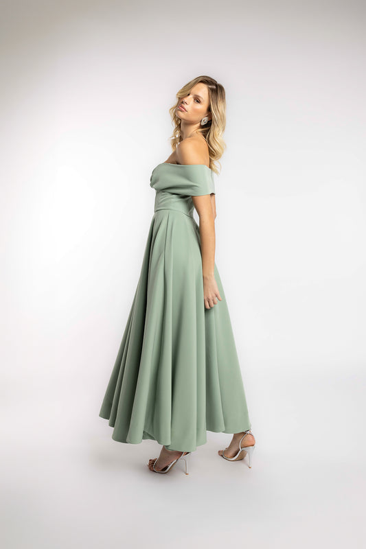 Sage Dune Midi Dress