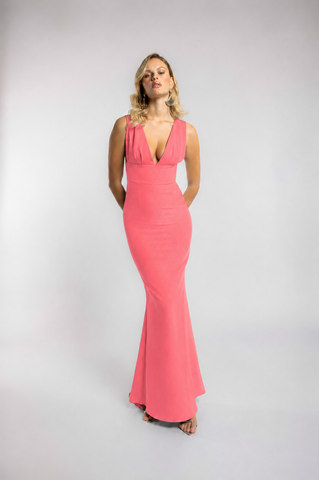 Aqua Silhouette Gown